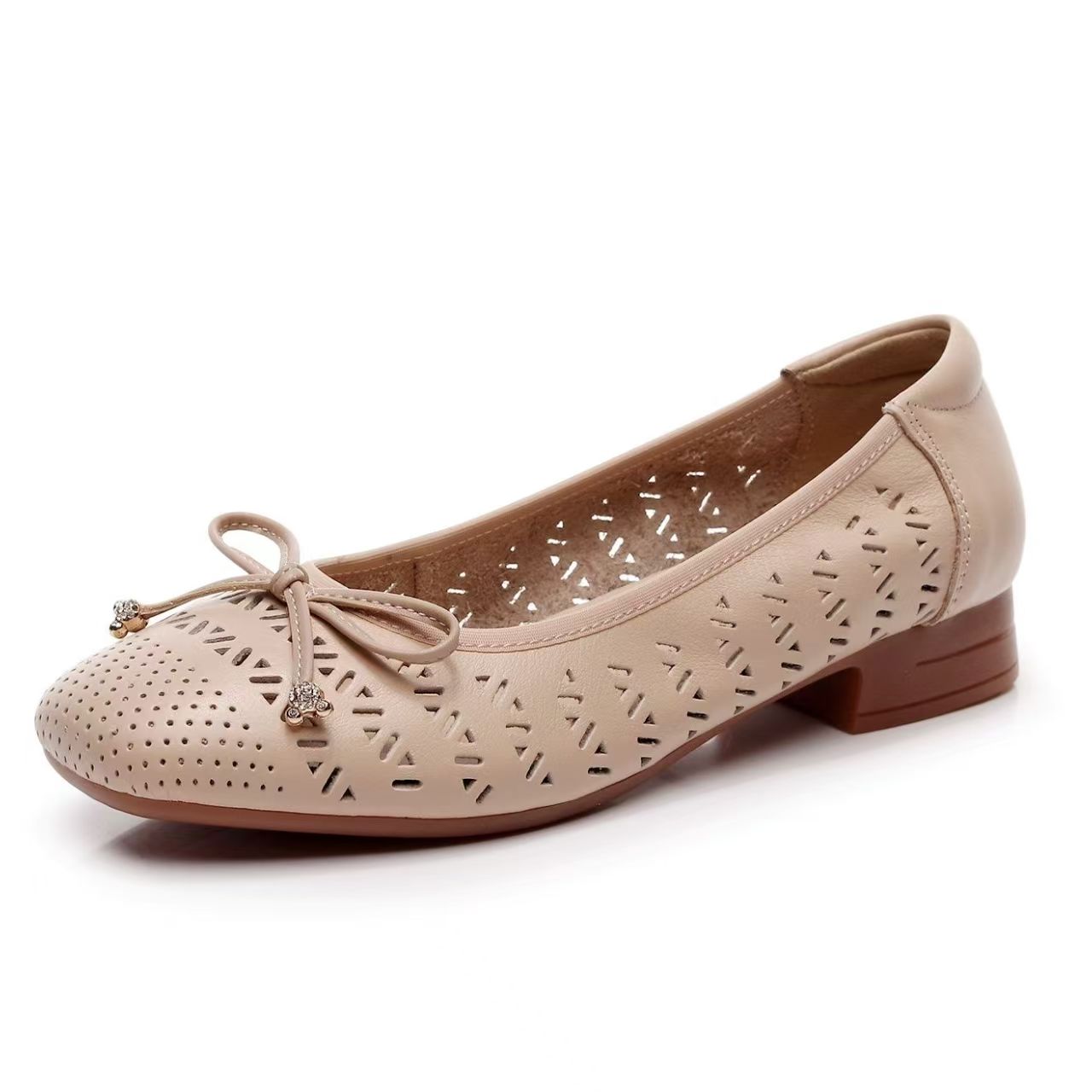 Casual Sandal Leather - Zapatos de mujer de cuero genuino