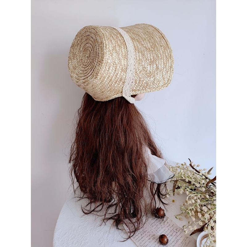 Dulce niña sol estilo lolita v - Bucket Hat Straw reseña y precio