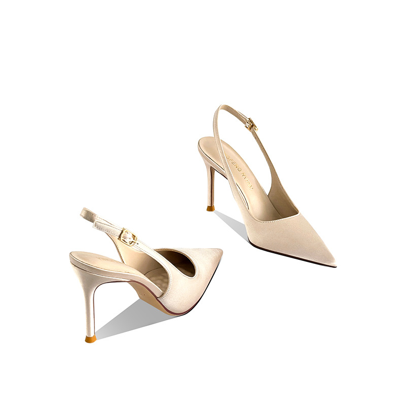Sandalias de tacón fino con pu - Casual Sandal Leather reseña y precio