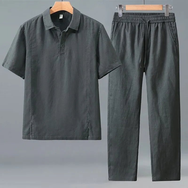 Conjunto de Dos Piezas de Lino - Short Linen Drawstring reseña y precio